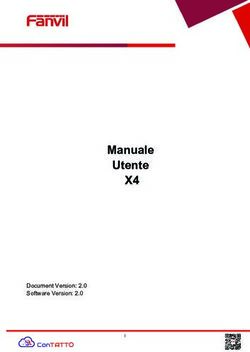 X4 Manuale Utente - Document Version: 2.0 Software Version: 2.0 - ConTATTO