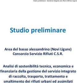 Studio preliminare - Coordinamento Ambientalista Rifiuti ...