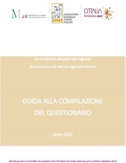 GUIDA ALLA COMPILAZIONE DEL QUESTIONARIO - Anno 2021 - Le condizioni abitative dei migranti