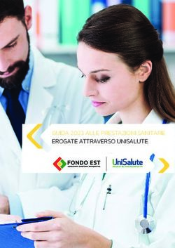 GUIDA 2023 ALLE PRESTAZIONI SANITARIE EROGATE ATTRAVERSO UNISALUTE - Fondo Est