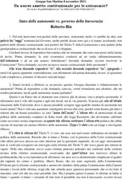 Stato delle autonomie vs. governo della burocrazia