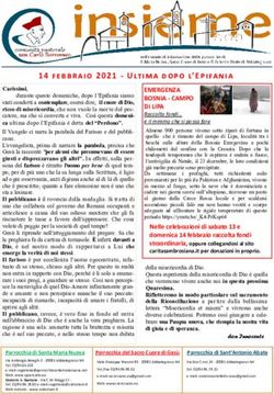 14 febbraio 2021 - Ultima dopo l'Epifania - Comunit&agrave; ...