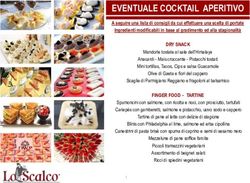 EVENTUALE COCKTAIL APERITIVO