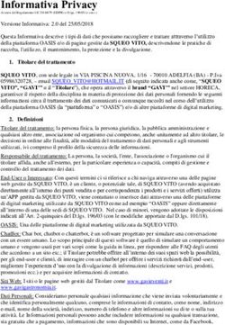 Informativa Privacy - Gavi Eventi