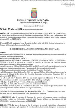 Consiglio regionale della Puglia Sezione Informazione e Stampa