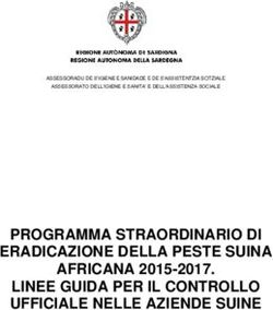 PROGRAMMA STRAORDINARIO DI ERADICAZIONE DELLA PESTE SUINA AFRICANA 2015-2017. LINEE GUIDA PER IL CONTROLLO UFFICIALE NELLE AZIENDE SUINE