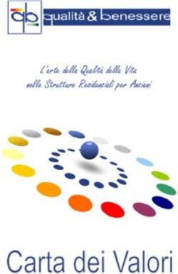 L'arte della Qualità della Vita nelle Strutture Residenziali per Anziani - Asp Martelli