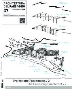 ARCHITETTURA DEL PAESAGGIO 37 Semestrale n 2.2018 - Professione Paesaggista / 2 - Aiapp