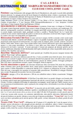 MARINA DI MANDATORICCIO (CS) - CLUB ESSE COSTA JONIO 4 stelle - Destinazione Sole