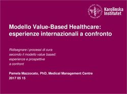 MODELLO VALUE-BASED HEALTHCARE: ESPERIENZE INTERNAZIONALI A CONFRONTO - PAMELA MAZZOCATO, PHD, MEDICAL MANAGEMENT CENTRE 2017 05 15 - CERISMAS