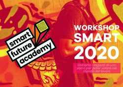 2020 SMART WORKSHOP Dotiamo i ragazzi di uno zaino per poter volare nel mondo del lavoro - Smart Future Academy