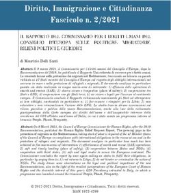 Diritto, Immigrazione e Cittadinanza Fascicolo n. 2/2021
