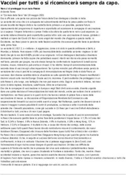 Vaccini per tutti o si ricomincer&agrave; sempre da capo - Sesto giorno