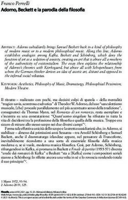 Franco Perrelli Adorno, Beckett e la parodia della filosofia