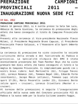 PREMAZIONE PROVINCIALI INAUGURAZIONE NUOVA SEDE FCI - BMX Padova