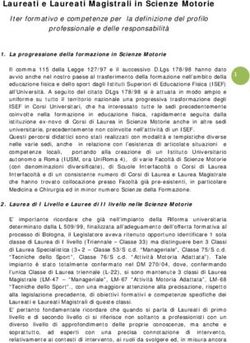 Laureati e Laureati Magistrali in Scienze Motorie