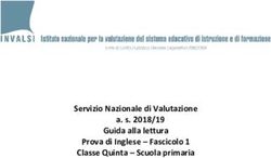 Servizio Nazionale di Valutazione a. s. 2018/19 Guida alla lettura Prova di Inglese - Fascicolo 1 Classe Quinta - Scuola primaria - INVALSI