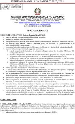 FUNZIONIGRAMMA I.C. "A. CAFFARO" 2020/2021 - ISTITUTO COMPRENSIVO STATALE "A. CAFFARO"
