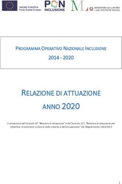 ANNO 2020 RELAZIONE DI ATTUAZIONE 2014 2020