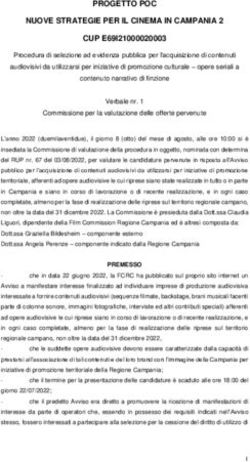 PROGETTO POC NUOVE STRATEGIE PER IL CINEMA IN CAMPANIA 2 CUP E69I21000020003