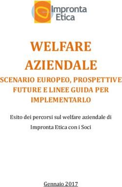 WELFARE AZIENDALE SCENARIO EUROPEO, PROSPETTIVE FUTURE E LINEE GUIDA PER IMPLEMENTARLO - Impronta Etica