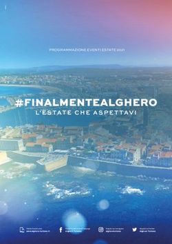 PROGRAMMAZIONE EVENTI ESTATE 2021 - Alghero Turismo