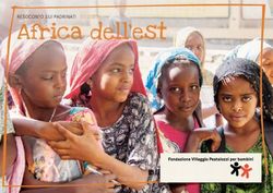 Africa dell'est RESOCONTO SUI PADRINATI 01|2020