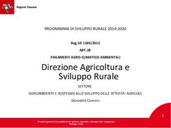 Direzione Agricoltura e Sviluppo Rurale - PROGRAMMA DI SVILUPPO RURALE 2014 2020 ART.28