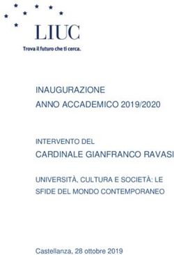 INAUGURAZIONE ANNO ACCADEMICO 2019/2020 CARDINALE GIANFRANCO RAVASI - INTERVENTO DEL UNIVERSITÀ, CULTURA E SOCIETÀ: LE SFIDE DEL MONDO ...