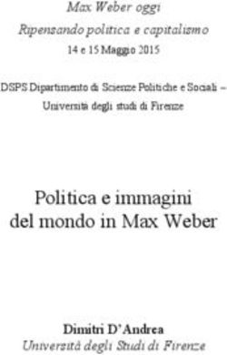 Politica e immagini del mondo in Max Weber - Max Weber oggi Ripensando politica e capitalismo