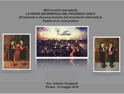 LA PROVA INFORMATICA NEL PROCESSO CIVILE - Nell'incontro precedente (Produzione e disconoscimento del documento informatico) Esame di un caso ...