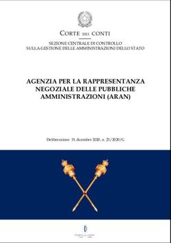 AGENZIA PER LA RAPPRESENTANZA NEGOZIALE DELLE PUBBLICHE AMMINISTRAZIONI (ARAN) - SEZIONE CENTRALE DI CONTROLLO SULLA GESTIONE DELLE ...