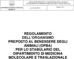 REGOLAMENTO DELL'ORGANISMO PREPOSTO AL BENESSERE DEGLI ANIMALI (OPBA) PER LO STABULARIO DEL DIPARTIMENTO DI MEDICINA MOLECOLARE E TRASLAZIONALE