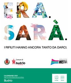 I RIFIUTI HANNO ANCORA TANTO DA DARCI - Budrio CALENDARIO 2021 della raccolta differenziata domiciliare - Comune di Budrio
