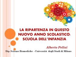 LA RIPARTENZA IN QUESTO NUOVO ANNO SCOLASTICO: SCUOLA DELL'INFANZIA - Alberto Pellai - IC PONTE ...