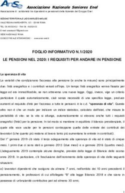 FOGLIO INFORMATIVO N LE PENSIONI NEL I REQUISITI PER ANDARE IN PENSIONE - Associazione Nazionale Seniores ...