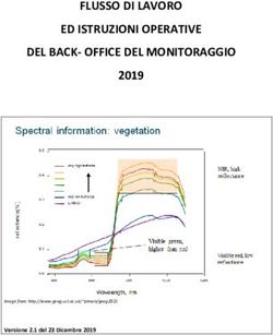 FLUSSO DI LAVORO ED ISTRUZIONI OPERATIVE DEL BACK-OFFICE DEL MONITORAGGIO 2019 - Versione 2.1 del 23 Dicembre 2019
