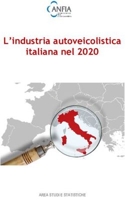 L'industria autoveicolistica italiana nel 2020 - AREA STUDI E STATISTICHE - ANFIA