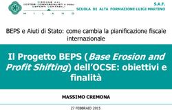 Il Progetto BEPS (Base Erosionand Profit Shifting) dell'OCSE: obiettivi e finalità