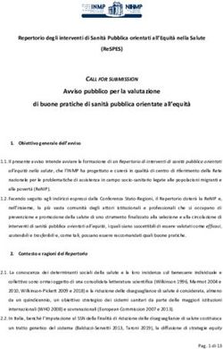 Avviso pubblico per la valutazione di buone pratiche di sanit&agrave; pubblica orientate all'equit&agrave;