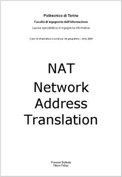 NAT Network Address Translation - Politecnico di Torino Facoltà di ingegneria dell'informazione