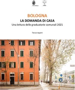 BOLOGNA LA DOMANDA DI CASA - Una lettura delle graduatorie comunali 2021