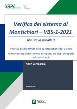 Verifica del sistema di Montichiari - VBS-1-2021 - Misure in parallelo Verifica di conformit&agrave; delle caratteristiche dei sistemi - ARPA Lombardia