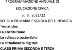 PROGRAMMAZIONE ANNUALE DI EDUCAZIONE CIVICA SCUOLA PRIMARIA E SCUOLA DELL'INFANZIA - Tematiche: La Costituzione Lo sviluppo sostenibile La ...