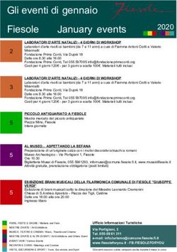 Gli eventi di gennaio Fiesole - Fiesole For You