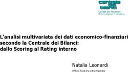 L'analisi multivariata dei dati economico-finanziari secondo la Centrale dei Bilanci: dallo Scoring al Rating interno - Natalia Leonardi