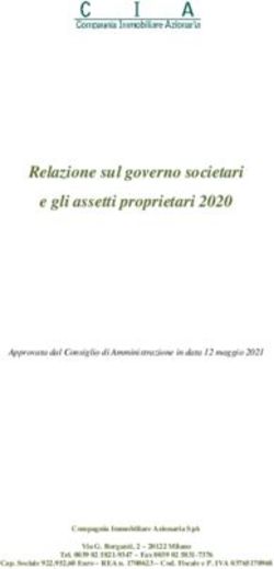 Relazione sul governo societari e gli assetti proprietari 2020