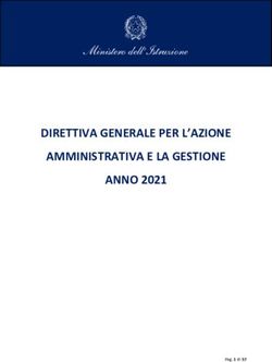 DIRETTIVA GENERALE PER L'AZIONE AMMINISTRATIVA E LA GESTIONE ANNO 2021 - Ministero dell'Istruzione
