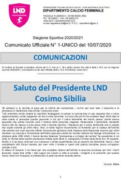 Saluto del Presidente LND Cosimo Sibilia - COMUNICAZIONI - Dipartimento ...