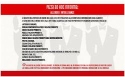 Pizza ad hoc informa: ALLERGIE E INTOLLERANZE